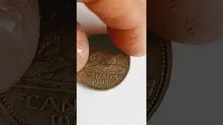 1998 canada 5 cents error, i want to sell it.. look queens nose