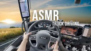 ASMR Truck Driving 4K - 2.5 Hours Engine Sounds & White Noise