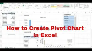 Create Pivot Chart in MS Excel | Excel Pivot Chart with Slicer | Create Dynamic Chart