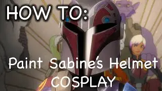 Halloween Costume/Cosplay: How to paint Sabine Wren's Helmet from Star Wars Rebels