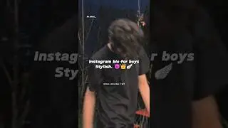 Instagram Bio for boys stylish #2024 #outfitideas #trending #viral #ideas #youtube #shorts