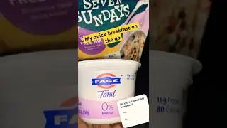 Protein Breakfast on the go !!!! #breakfast #snack #foodie #yogurt #sevensundays #fage #easyprotein