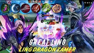 Great Ling skin Dragon tamer 😈 🐉 MLBB #mlbb #mobilelegends #linggameplay