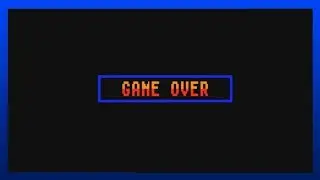 Street Fighter (Amstrad CPC) - Game Over Screen