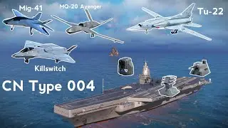 Modern Warships: Assault Carrier CN Type 004 With Best Aircrafts - Modern Warships New Update 0.56.1