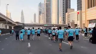 DUBAI FITNESS CHALLNEGE ALONG SHEIKH ZAYED ROAD | VLOG