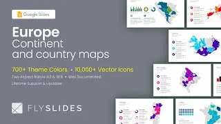 Best Europe Continent and Country Maps Google Slides Template Theme