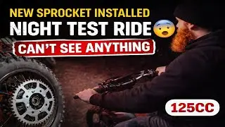 New Sprocket Installed&hellip; Test Ride in Complete Darkness 😅