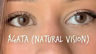 Lente Ágata - Linha Beauty - Natural Vision. Lente de Realce Marrom/Mel
