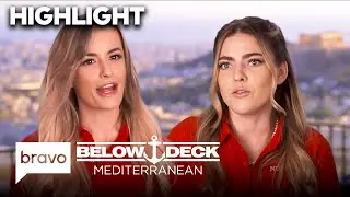 Elena Dubaich & Bri Muller Love Joe Bradley's Charm | Below Deck Mediterranean (S9 E2) | Bravo