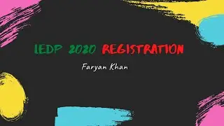 LEDP 2020 Registration Process -কিভাবে রেজিস্ট্রেশান করবেন? । FARYAN KHAN