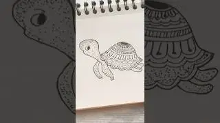 Drawing in my sketchbook with mandala and stippling techniques #youtubeshorts #youtubeindia