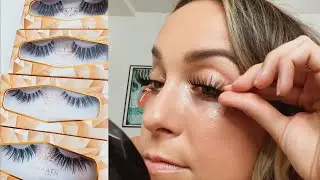 Rokael Beauty Solar Flare Lashes Try On