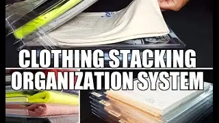 Clothing Stacking Organization System - EZSTAX