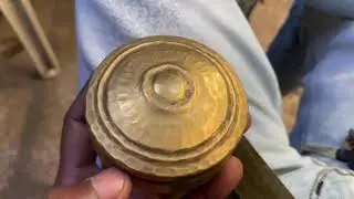 Miniature Beautiful Brass Small Dabbi - Home decor & Storage Use |