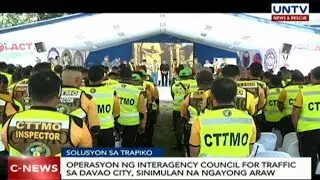 Operasyon ng Interagency Council for Trafic sa Davao City, sinimulan na ngayong araw