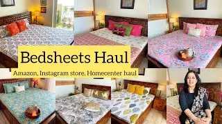 Bedsheets haul| my favourite bedsheets|Amazon bedsheet haul|klotthe bedsheets|homecenter |Chumbak