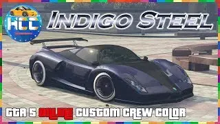 GTA 5 Online Custom Crew Color - Indigo Steel Paint Job