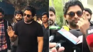 Stylish Star Allu Arjun Casts His Vote | #TelanganaAssemblyElections2018 | Manastars