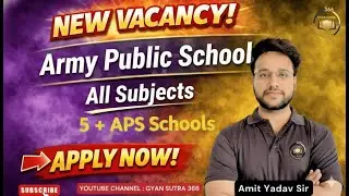 Army Public School Vacancy 2026 | APS Birpur, Clement Town, Lansdowne, Meerut, Roorkee | Apply Now