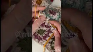 How to Join Granny Squares #crochettutorial #grannysquare