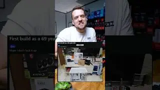 69 Year Old Builds His First Gaming PC 😬