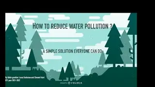 English project, How to reduce water pollution ?