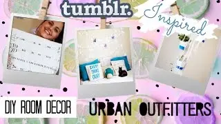 DIY Room Decor 2015 | Urban Outfitters & Tumblr Inspired | DIY Decor de quarto