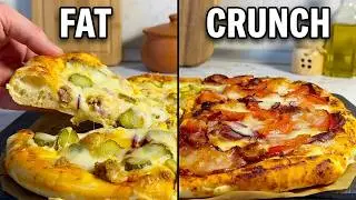 PIZZA 2×2 — ЖИР ПРОТИВ ХРУСТА  | Одна пицца — два безумных вкуса