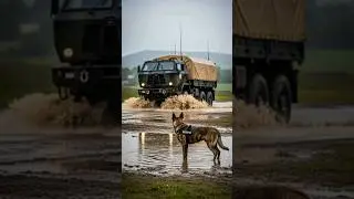 Military Dog Saves Soldiers From Truck Explosion! #rescue #animals #military #k9