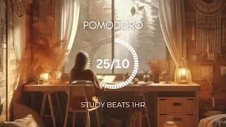 Deep Focus Pomodoro Timer 25/10 (Lofi Beats) 🎧 Study, Work, Stay Productive