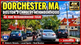 🚖 Dorchester Massachusetts | 4K Neighborhood Driving Tour (10/9/21)