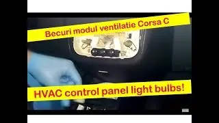 Лампочки вентиляционного модуля Opel Corsa C &mdash; замена лампочек панели управления HVAC