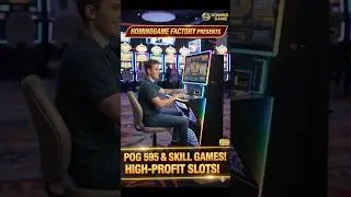 HomingGame 2026 Deluxe POG Slot Table Machine - 27-Inch Curved Touch Screen POG Slot Cabinet