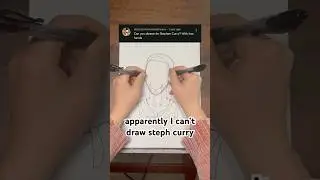 I&rsquo;m sorry Steph Curry 🏀 #twohanded #art #artist #basketball #nba #ambidextrousartist #fyp #shorts