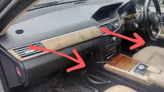 Mercedes w212 air vent dash trim removal. How to.