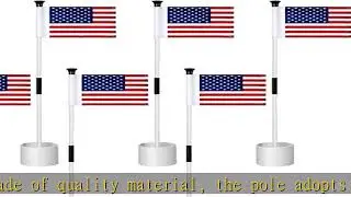 Deekin 6 Sets Golf Putting Green Flag and Hole Cup Set Mini Practice Putting Green Flags for Yard P