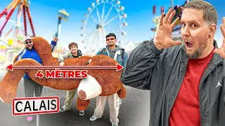 ON GAGNE LA PELUCHE XXXXL DE 4M À LA FÊTE FORAINE… TROP GROSSE POUR LA SMART ? (Feat. PZK)