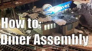 How to Assemble the Scale Model Diner - Iron Horse Hobbies -  Model Railroad Structure Build Instruc