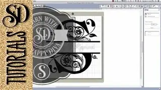 Create your own Split Regal monogram  #silhouettetutorials #learnsilhouette