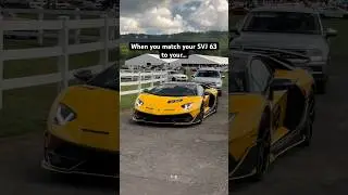 Matching Aventador SVJ 63 and Pagani Huayra Roadster! 💛  #lamborghini #pagani