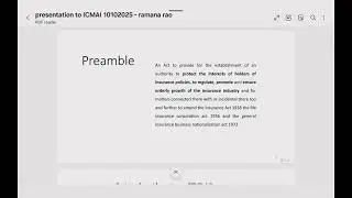 Webinar on Regulatory Framework in Insurance Sector