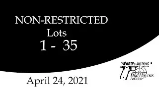 Wards and Bud Haynes April 24th Firearms Auction Non-Restricted lots 1-35