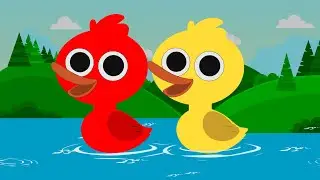 🎵 Six Color Ducks 🦆🌈 | Fun Counting & Color Song for Kids | Educational Nursery Rhyme 🎶