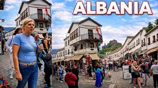 Walking around the markets in Albania