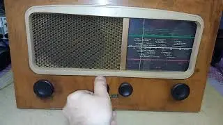 Radio Cossor Melody Maker 500AC Rimlock (England) riparata nel 2016
