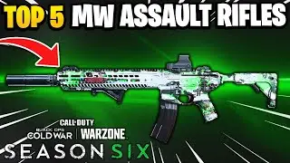 Top 5 Modern Warfare AR's in Cold War Season 6 of Warzone | Best Class Setups & Breakdown!