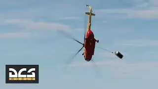 DCS World -  Mi-8  helicopter  - External load in aerobatics.  # 793
