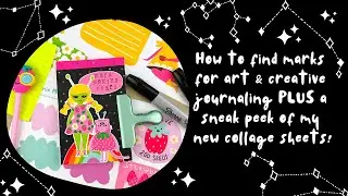 Easy Mark Making For Collage Fodder & Creative Journals | My New Collage Sheets For Daily Journals