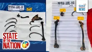Panibagong buto ng mga tao, nakuha mula sa bahagi ng Taal Lake na itinuro ng mga bangkero... | SONA